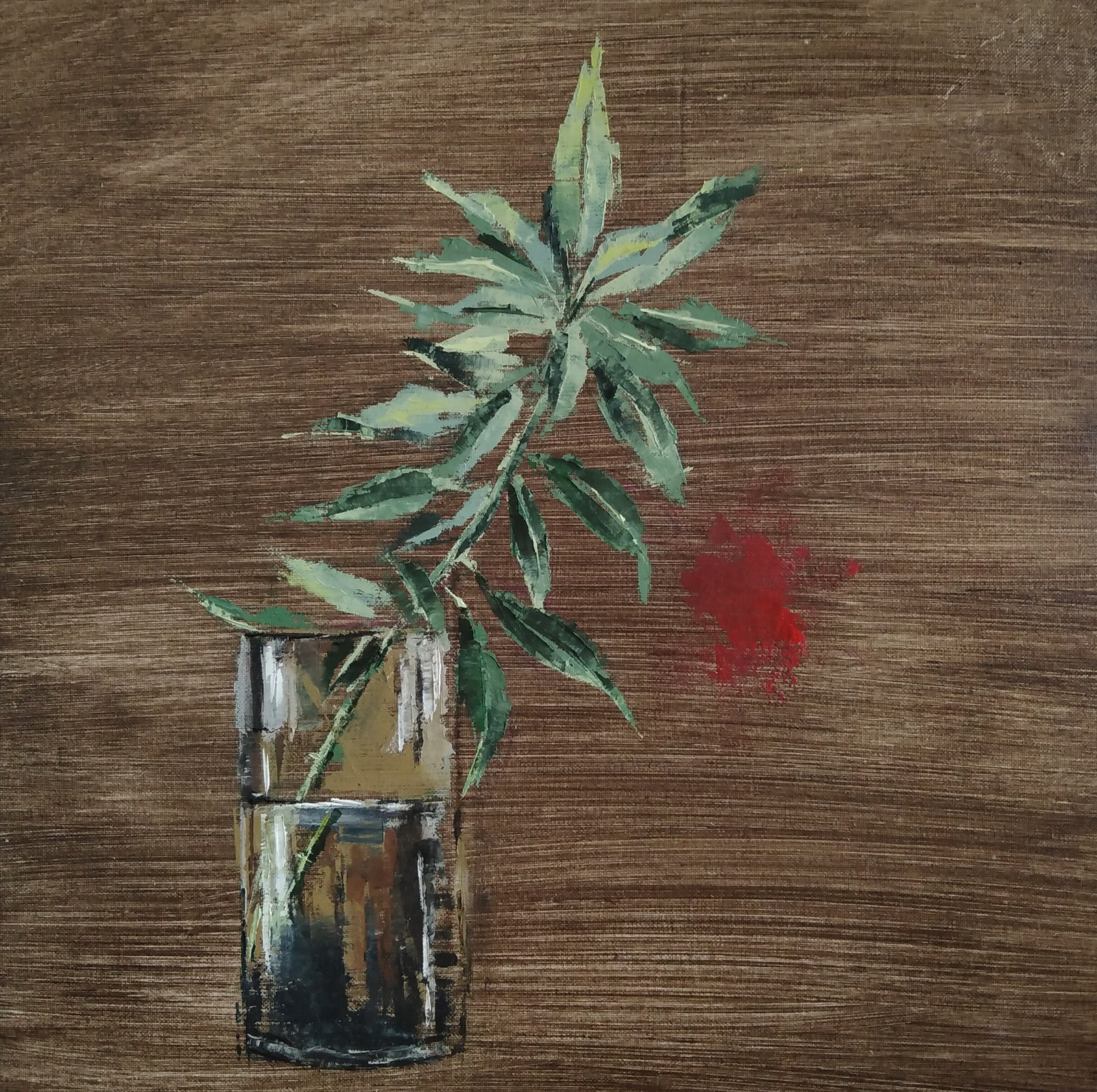 The Tree Cutting, oil on canvas, 2020