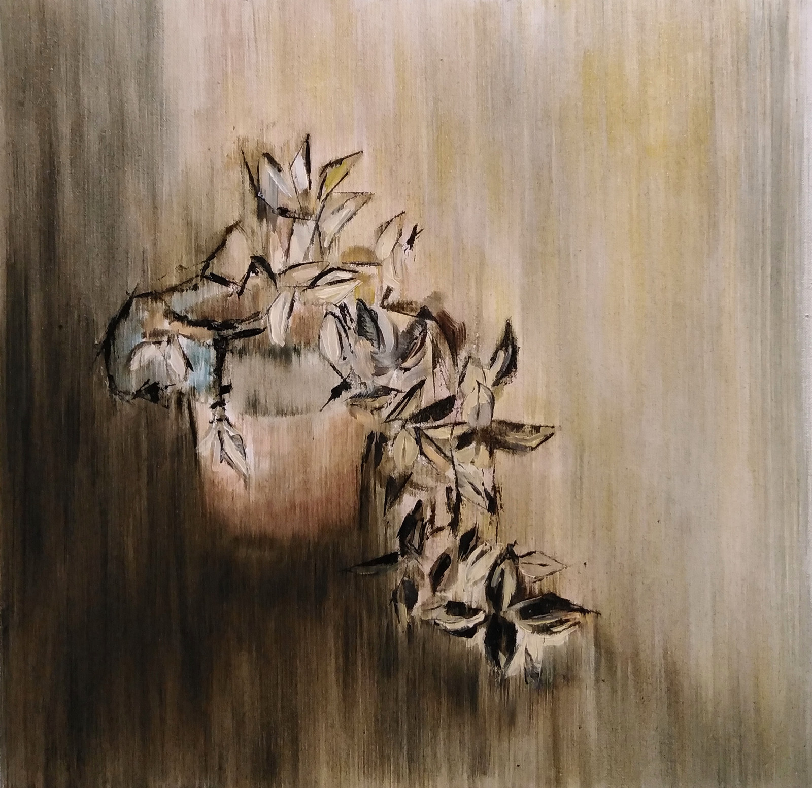 The Crispy Plant, oil on canvas, 2020