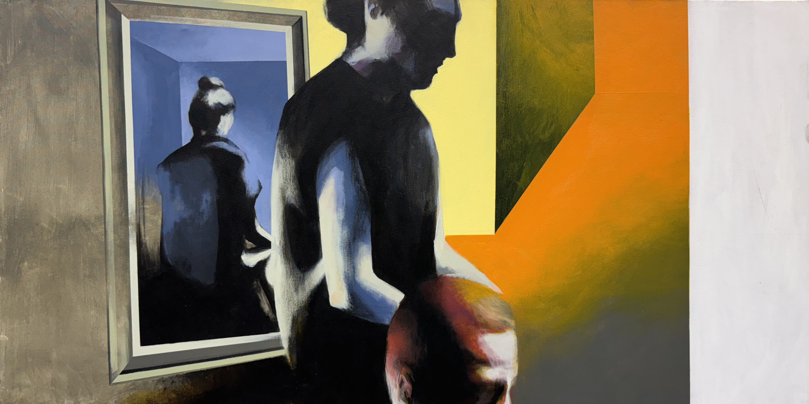 Silent Arrangement, acrylic on canvas, 2023